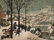 Pieter Bruegel Snow hunting painting